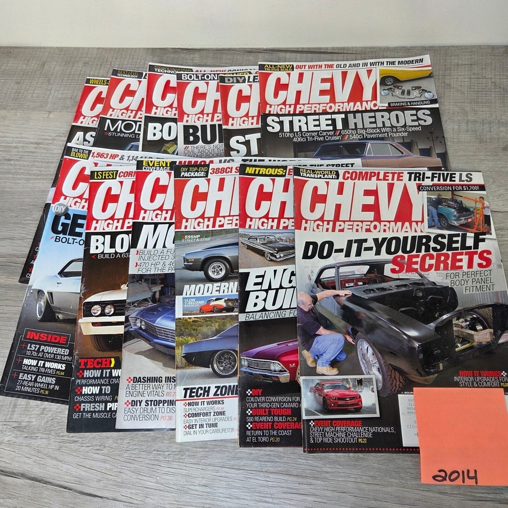 Chevy High Performance Magazine 2014 All 12 Issues Complete Racing Automotive
